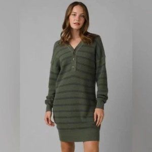 Prana Milani Henley Sweater Dress Large New